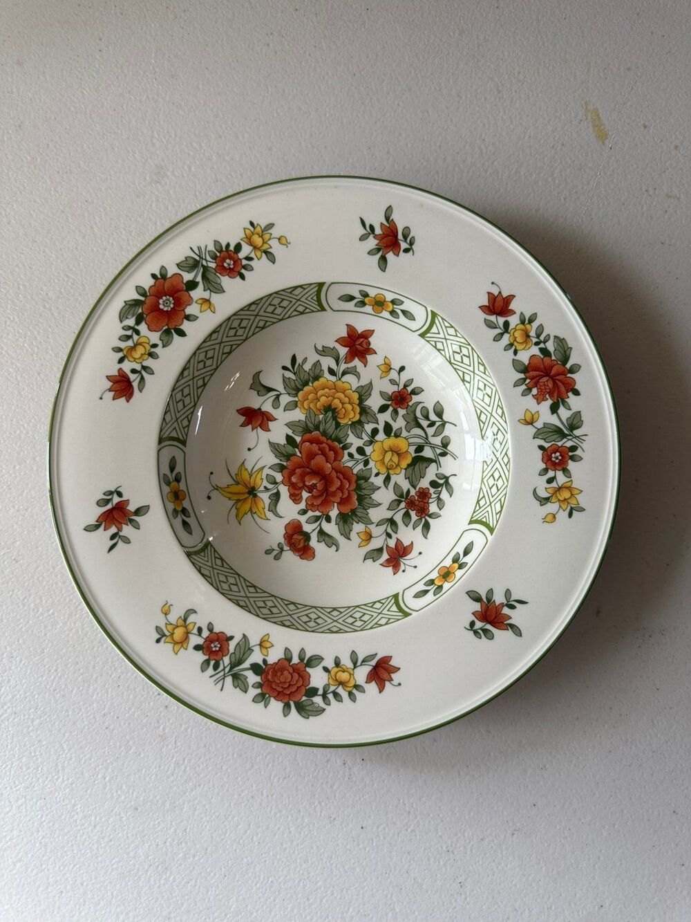 Villeroy & Boch VTG Discontinued Summer Day Replacement Piece Rimmed Soup Bowl